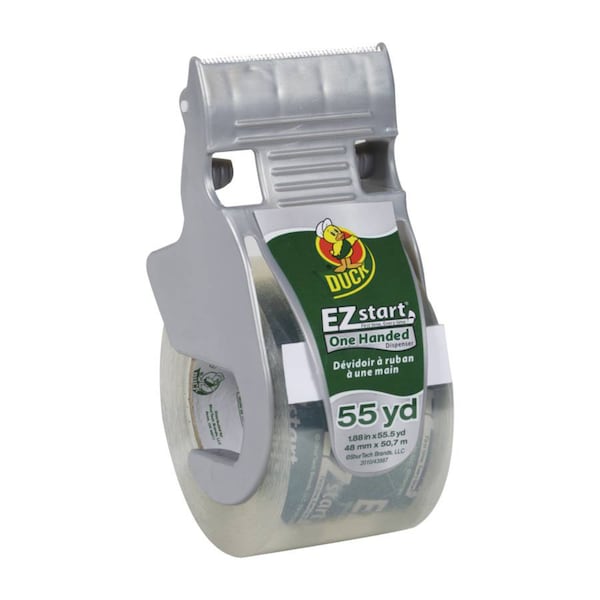 Duck Brand Duck EZ Start 1.88 in. W X 55 yd L Heavy-Duty Packaging Tape with Dispenser 1259457 - main